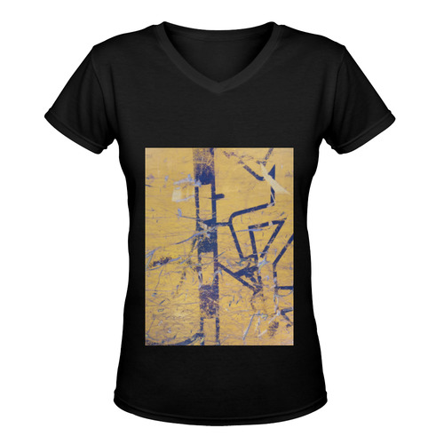 Biking Women's Deep V-neck T-shirt (Model T19)