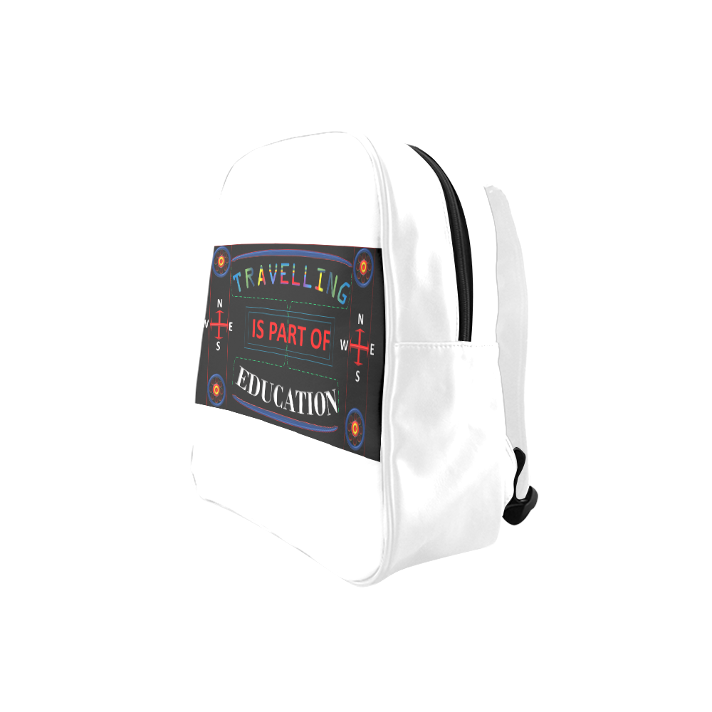 TRAVELLING IS PART OF EDUCATION School Backpack (Model 1601)(Small)