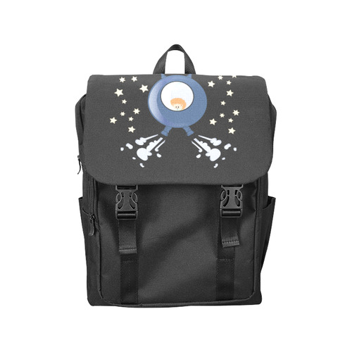 Hedgehog in space. spacecraft. Casual Shoulders Backpack (Model 1623)