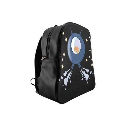 Hedgehog in space. spacecraft. School Backpack (Model 1601)(Small)