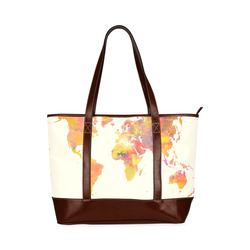 world map Tote Handbag (Model 1642)