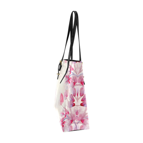 flowers in the wind red v Euramerican Tote Bag/Small (Model 1655)