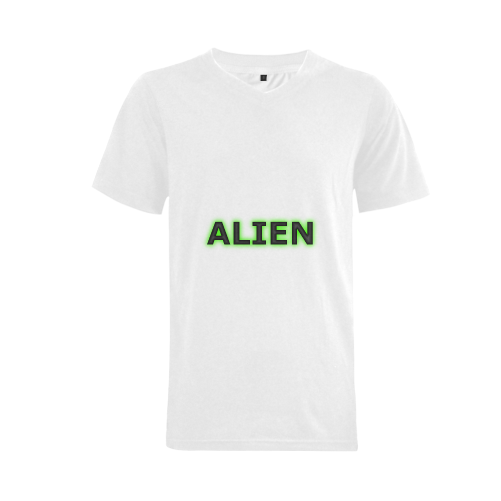 Alien Men's V-Neck T-shirt  Big Size(USA Size) (Model T10)