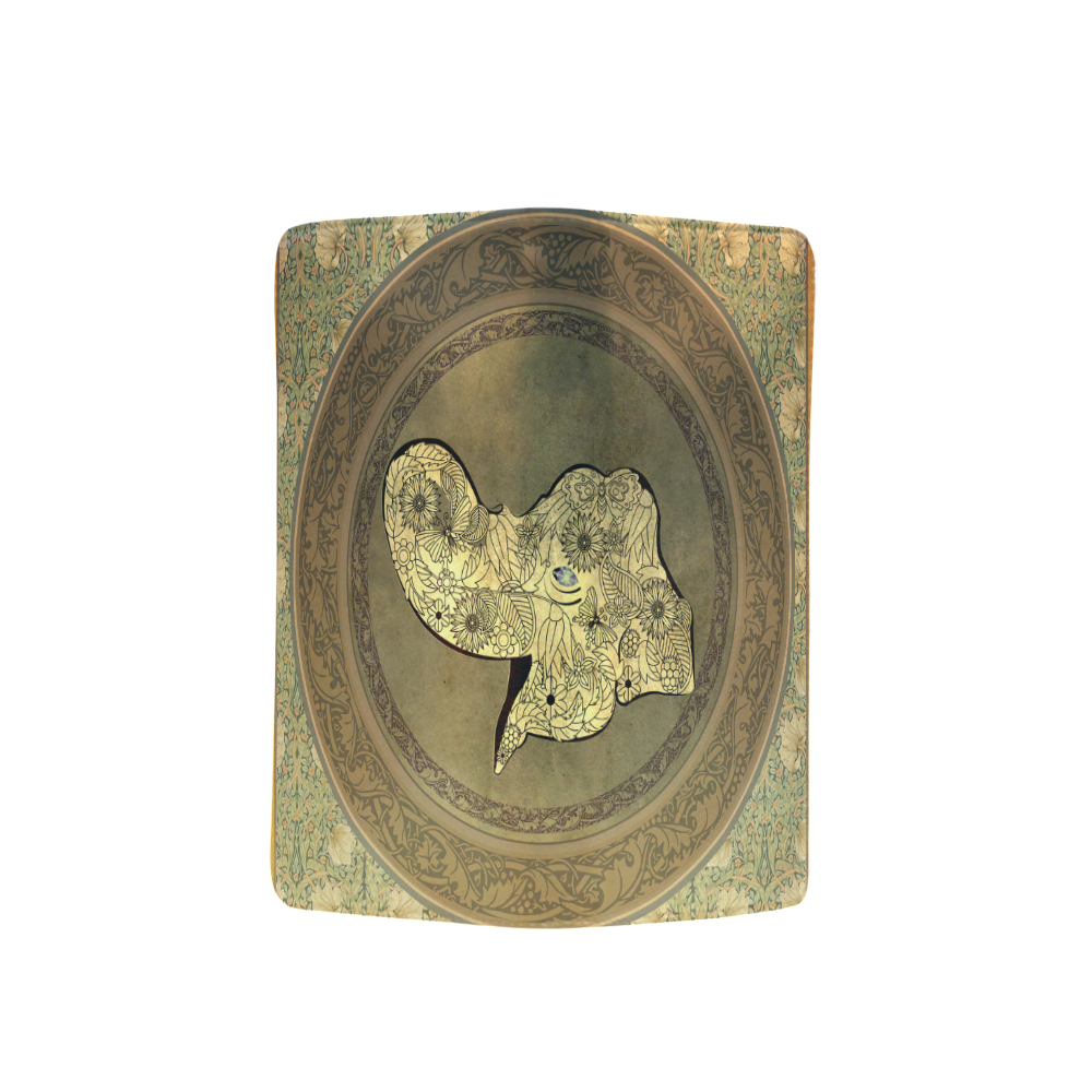 Mandala of cute elephant Men's Clutch Purse （Model 1638）
