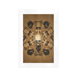 Skull with skull mandala on the background Art Print 13‘’x19‘’