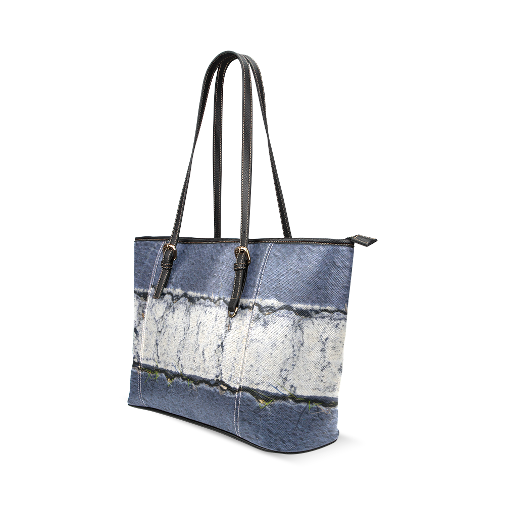 draw the line Leather Tote Bag/Small (Model 1640)