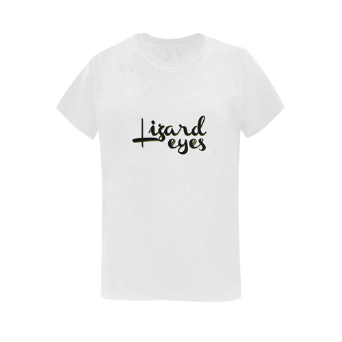 Lizard Eyes Women's T-Shirt in USA Size (Two Sides Printing)