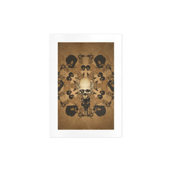 Skull with skull mandala on the background Art Print 7‘’x10‘’