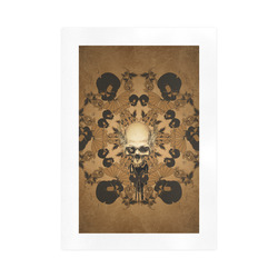 Skull with skull mandala on the background Art Print 16‘’x23‘’