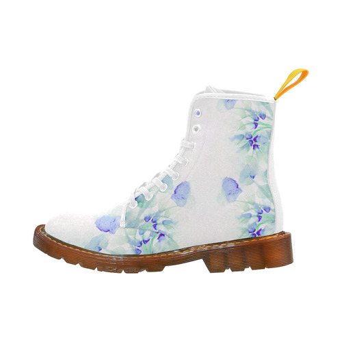 flowers in the wind green Martin Boots For Women Model 1203H