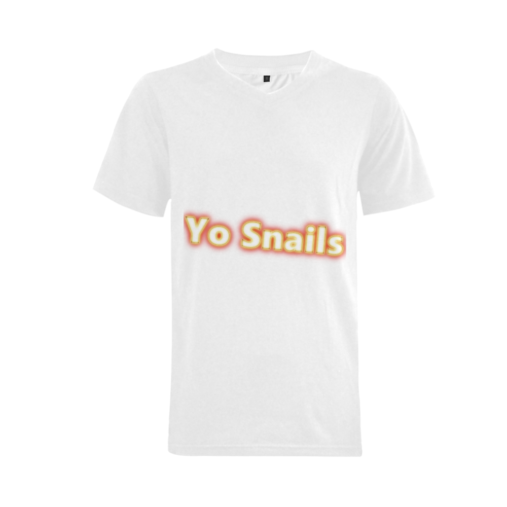 Snails Men's V-Neck T-shirt  Big Size(USA Size) (Model T10)