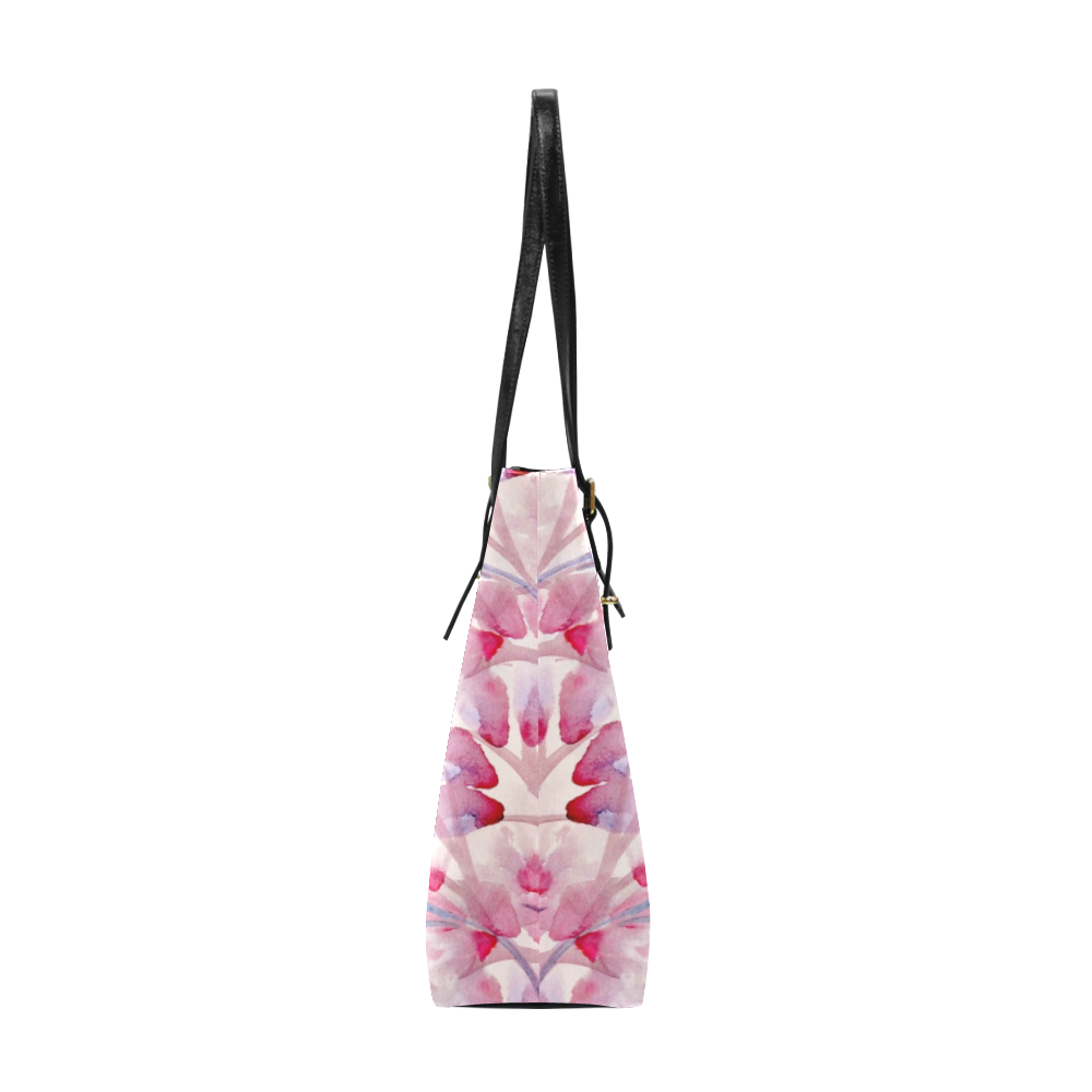 flowers in the wind red v Euramerican Tote Bag/Small (Model 1655)