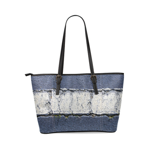 draw the line Leather Tote Bag/Small (Model 1640)