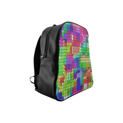 Sweeping pattern 01 by JamColors School Backpack (Model 1601)(Small)