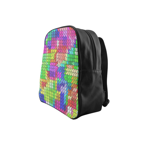Sweeping pattern 01 by JamColors School Backpack (Model 1601)(Small)