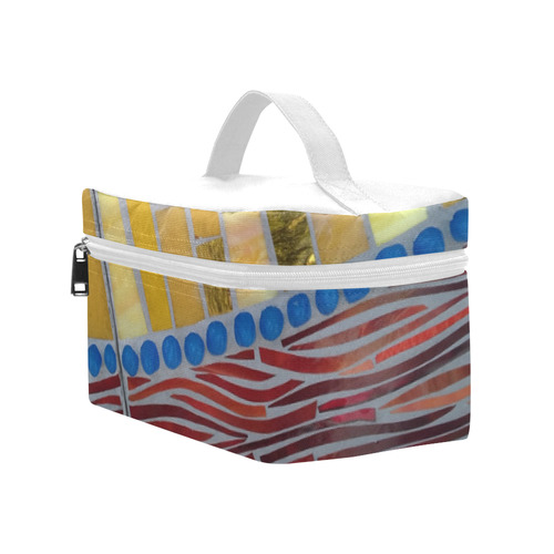 yellow mosaic Lunch Bag/Large (Model 1658)