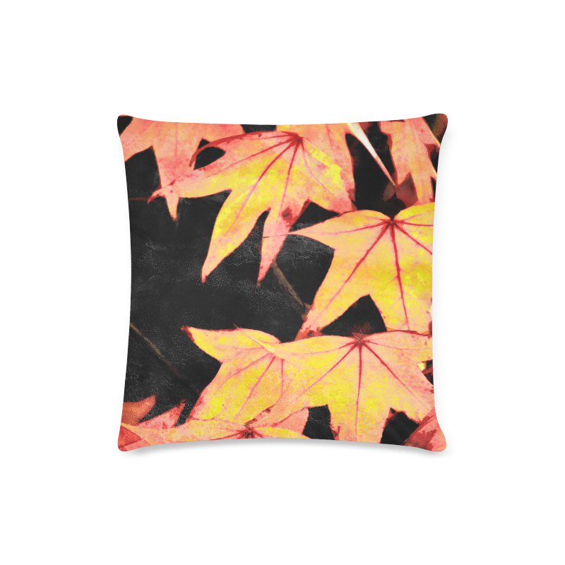 Mapleleaves Custom Zippered Pillow Case 16"x16"(Twin Sides)