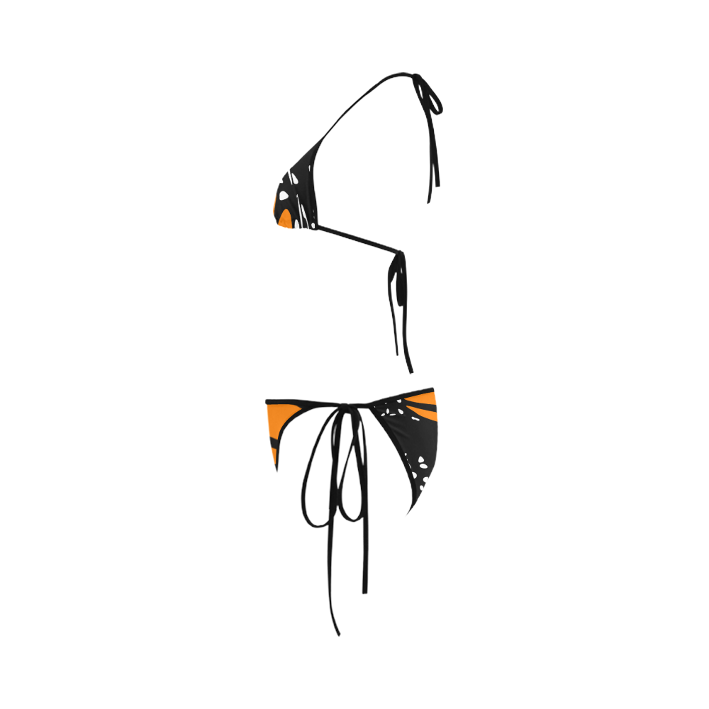 Bikini - Monarch, Black & Orange Custom Bikini Swimsuit
