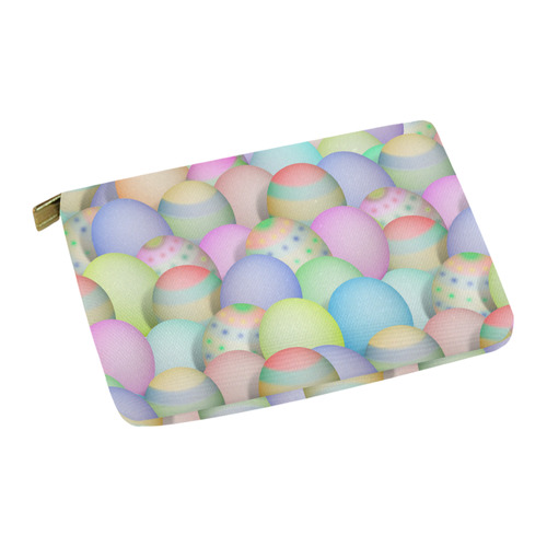 Pastel Colored Easter Eggs Carry-All Pouch 12.5''x8.5''