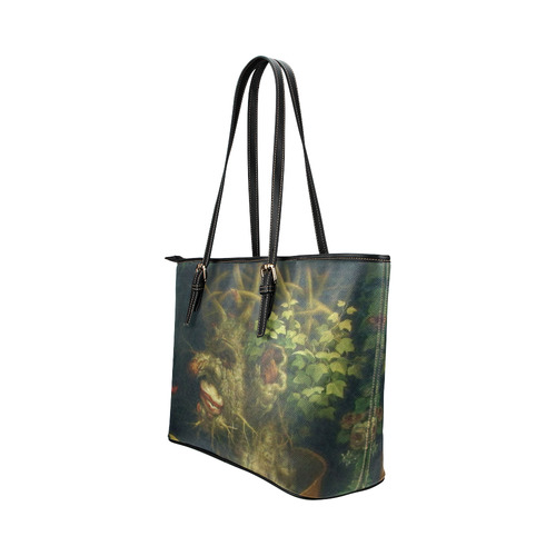 Awesome Painting Winter from Guiseppe Arcimboldo Leather Tote Bag/Large (Model 1651)