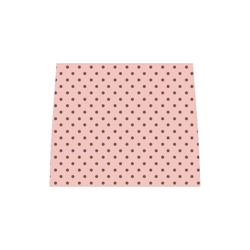 Brown Pink Polka Dots, Vintage Polka Dot Pattern Boston Handbag (Model 1621)