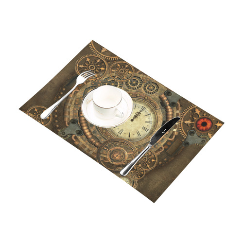 Steampunk, awesome clockwork Placemat 12''x18''