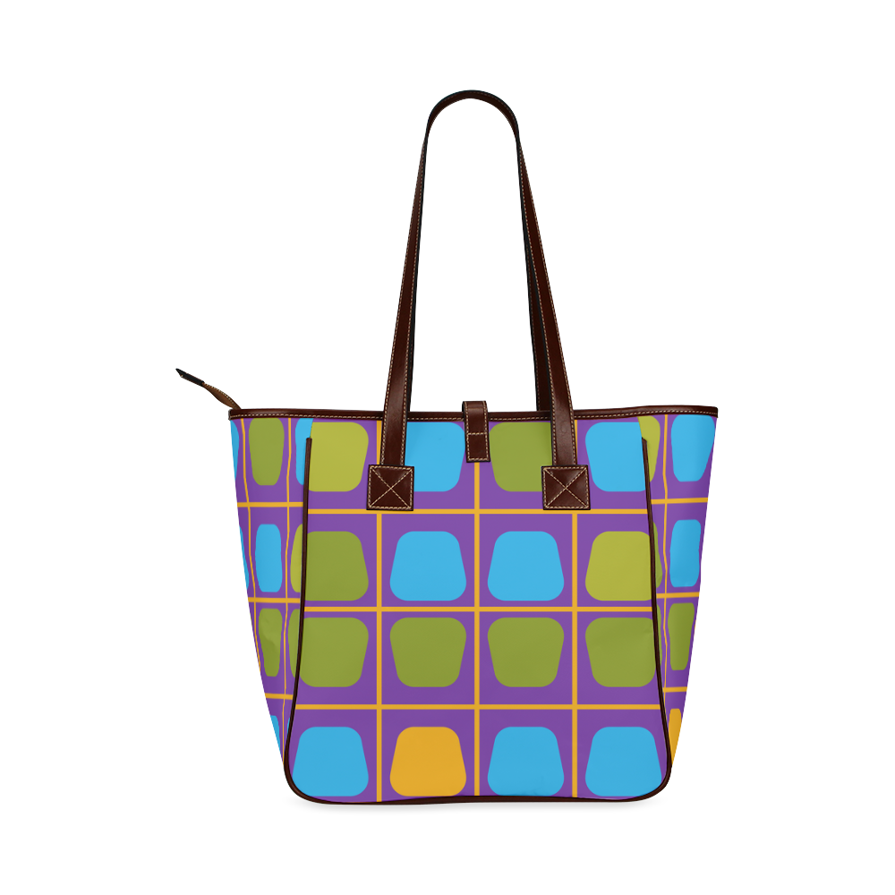 Shapes in squares pattern34 Classic Tote Bag (Model 1644)