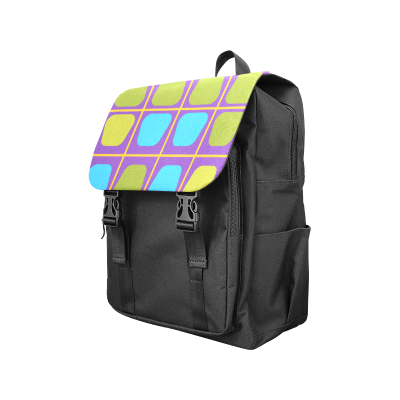Shapes in squares pattern34 Casual Shoulders Backpack (Model 1623)