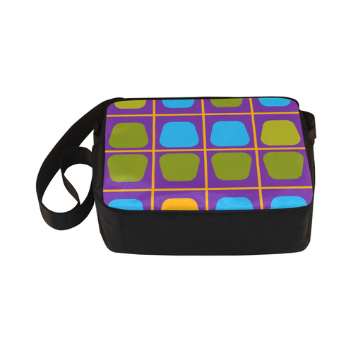 Shapes in squares pattern34 Classic Cross-body Nylon Bags (Model 1632)