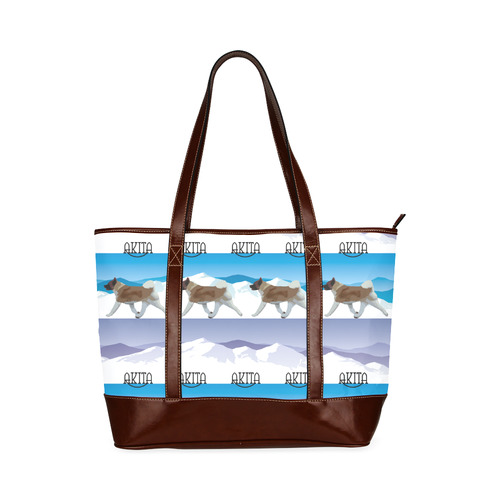 Akitas Rockin The Rockies Tote Handbag (Model 1642)
