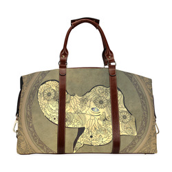 Mandala of cute elephant Classic Travel Bag (Model 1643) Remake