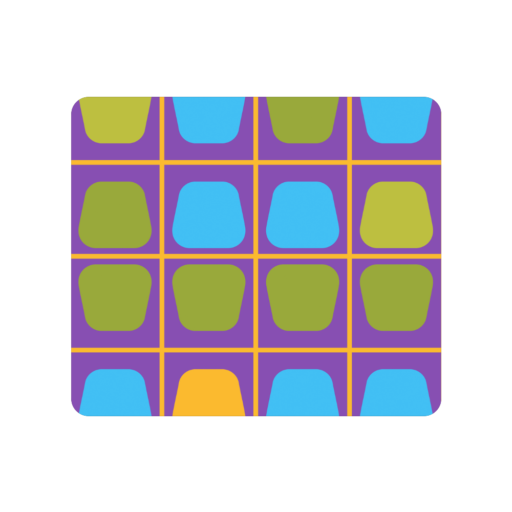 Shapes in squares pattern34 Men's Clutch Purse （Model 1638）