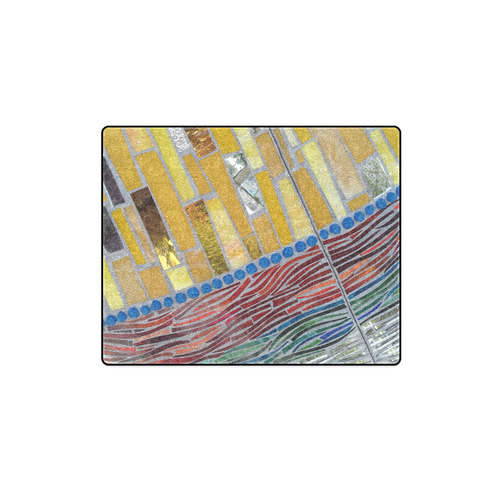 yellow mosaic Blanket 40"x50"