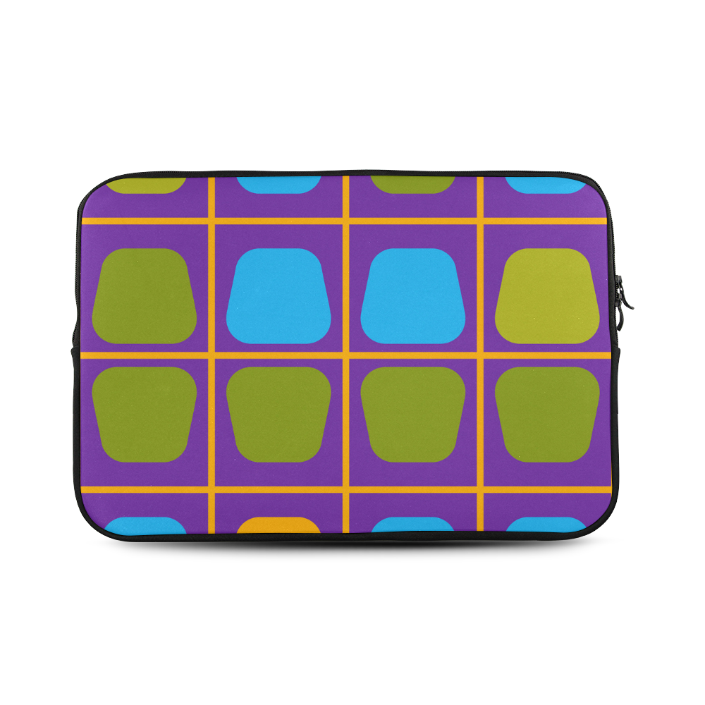 Shapes in squares pattern34 Custom Sleeve for Laptop 17"