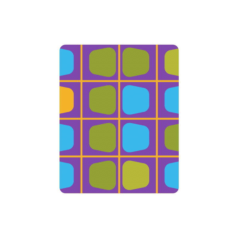 Shapes in squares pattern34 Rectangle Mousepad