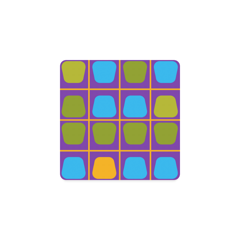 Shapes in squares pattern34 Square Coaster