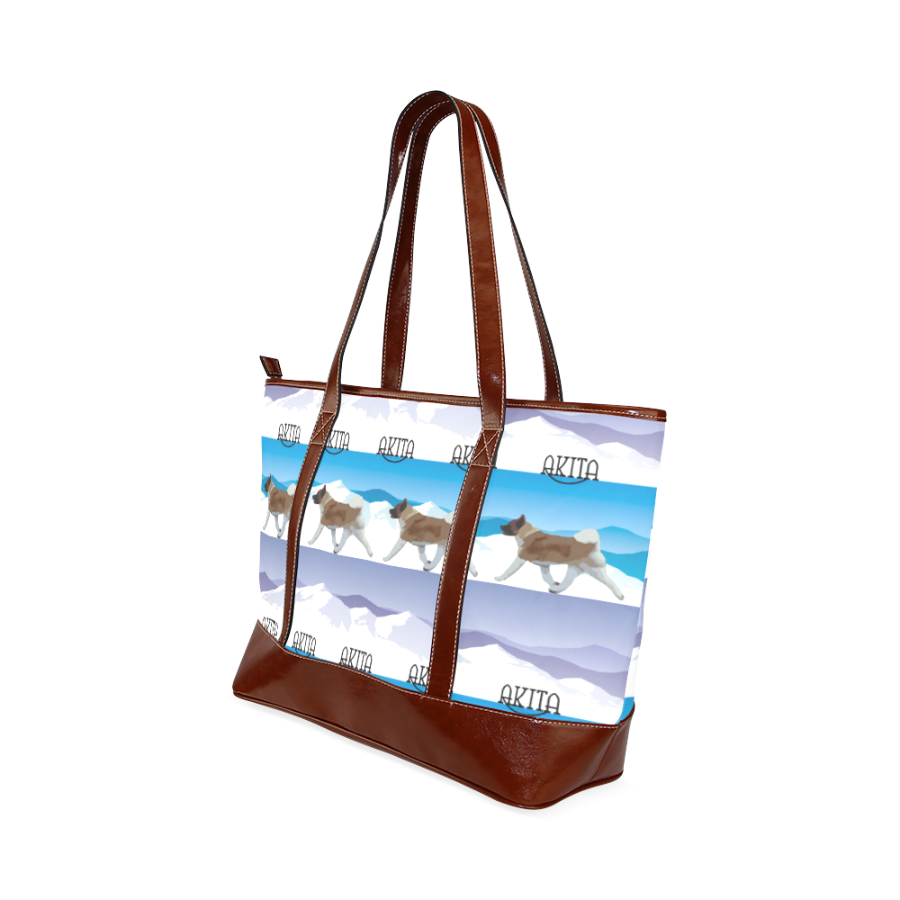Akitas Rockin The Rockies Tote Handbag (Model 1642)