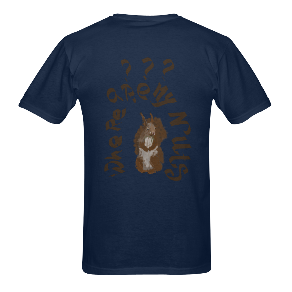 where are my nuts Men's T-Shirt in USA Size (Two Sides Printing)