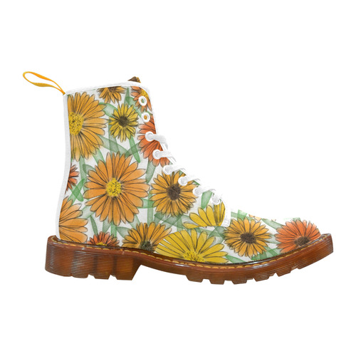 Calendula White. Inspired by the Magic Island of Gotland. Martin Boots For Women Model 1203H