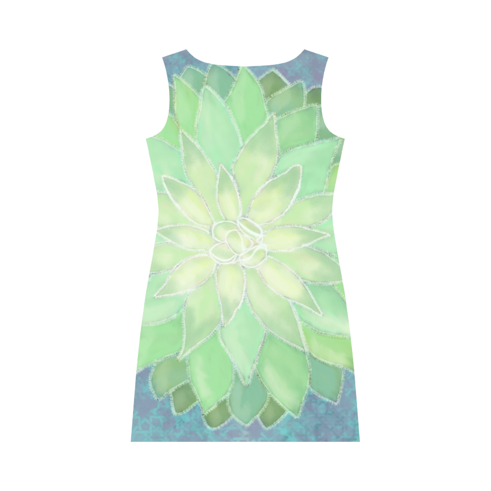 Succulent. Inspired by the Magic Island of Gotland. Round Collar Dress (D22)