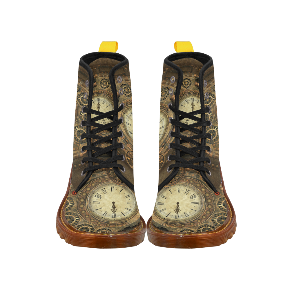 Steampunk, awesome clockwork Martin Boots For Women Model 1203H