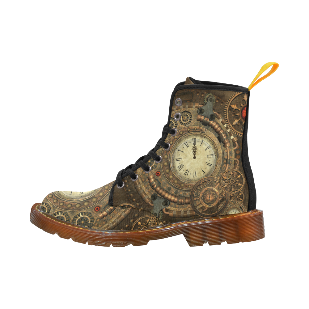 Steampunk, awesome clockwork Martin Boots For Women Model 1203H