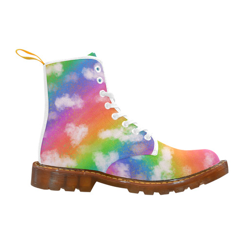 Rainbow Love White. Inspired by the Magic Island of Gotland. Martin Boots For Women Model 1203H