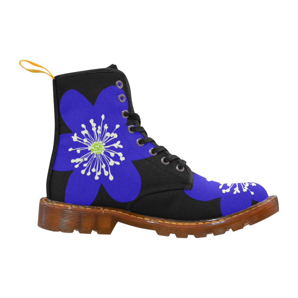 Blue Anemone Hepatica (big). Inspired by the Magic Island of Gotland. Martin Boots For Women Model 1203H