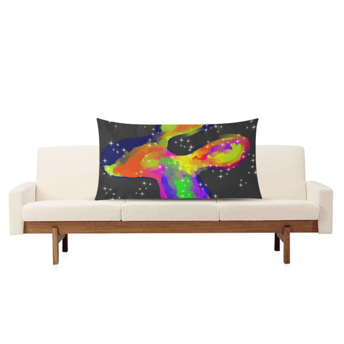 stars Rectangle Pillow Case 20"x36"(Twin Sides)