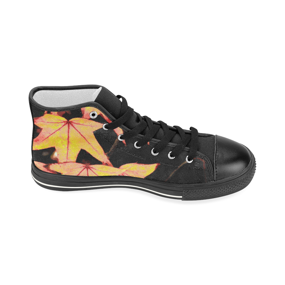 Mapleleaves Women's Classic High Top Canvas Shoes (Model 017)