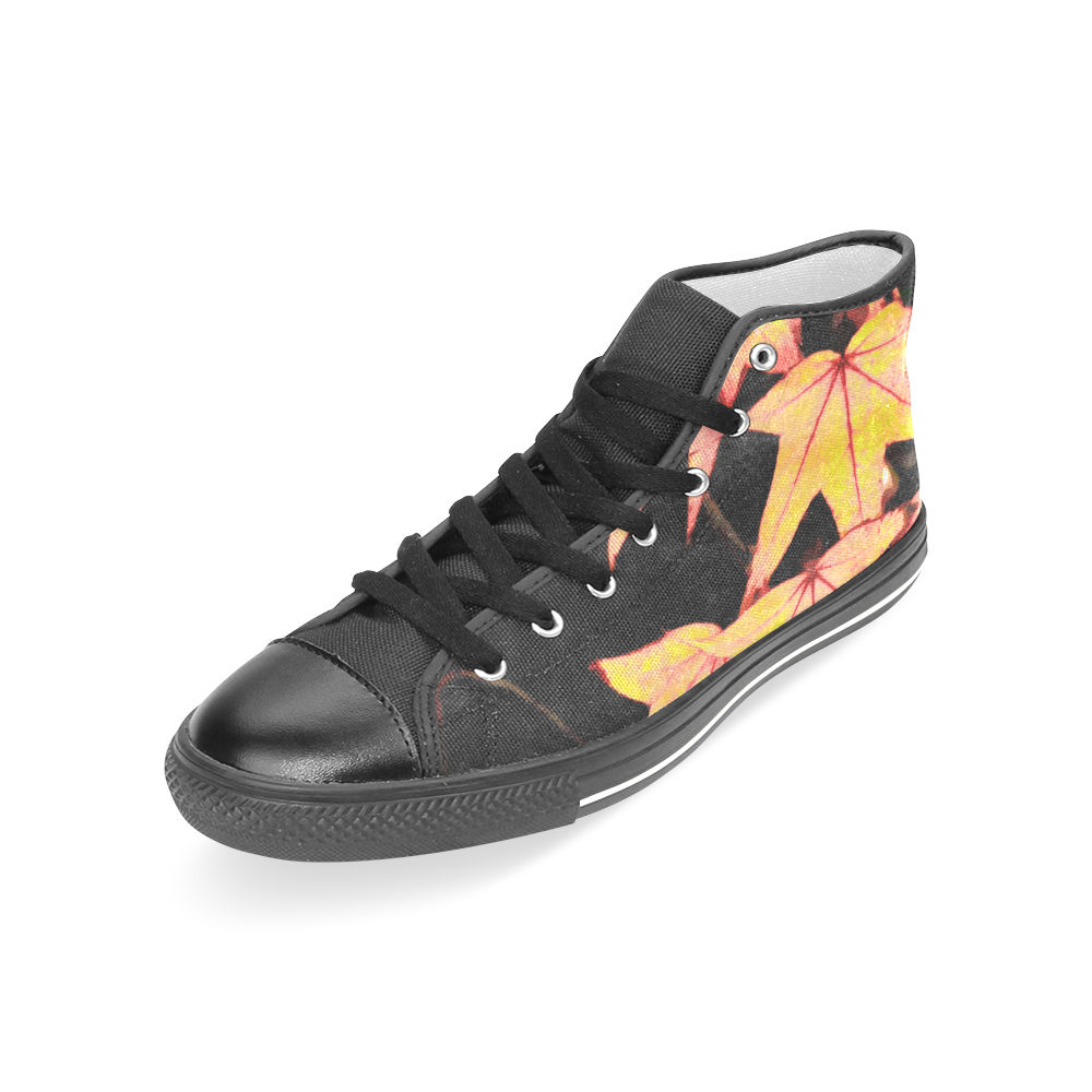 Mapleleaves Women's Classic High Top Canvas Shoes (Model 017)