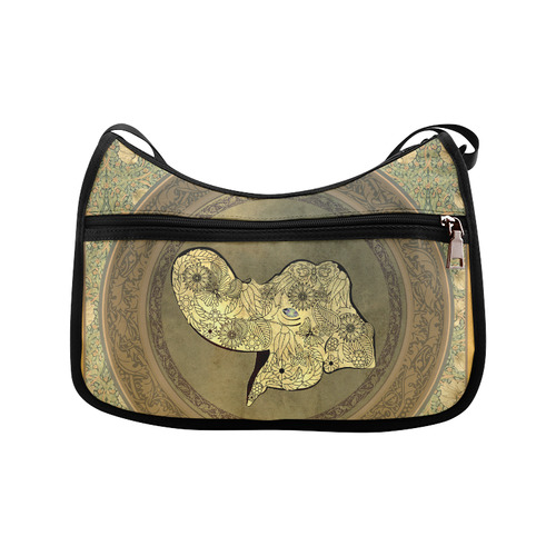 Mandala of cute elephant Crossbody Bags (Model 1616)