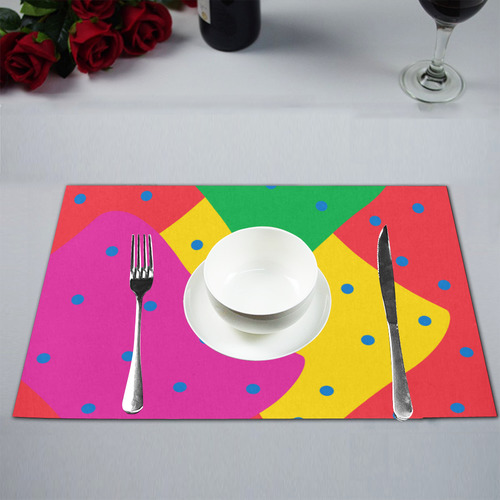 Yellow Red Green Placemat 12''x18''