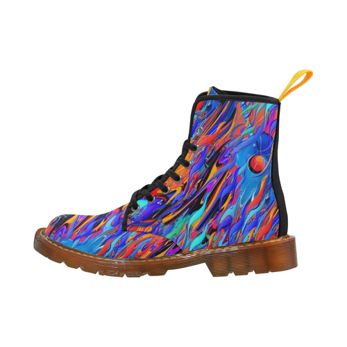 Colored Guitars Print Martin Boots Martin Boots For Men Model 1203H